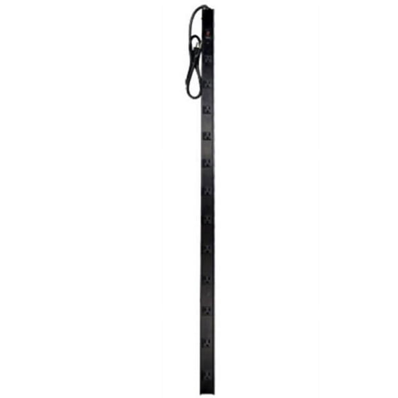 PS-122-4-R3 Black 12 Outlet Metal Power Stick