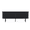 Black, variant on GZXS 58 Inch Fluted TV Stand for TVs Up to 65 Inch, Modern Entertainment Center with Sliding Doors and Storage Shelves, Oval Media Console Cabinet with Metal Legs for Living Room, Oak