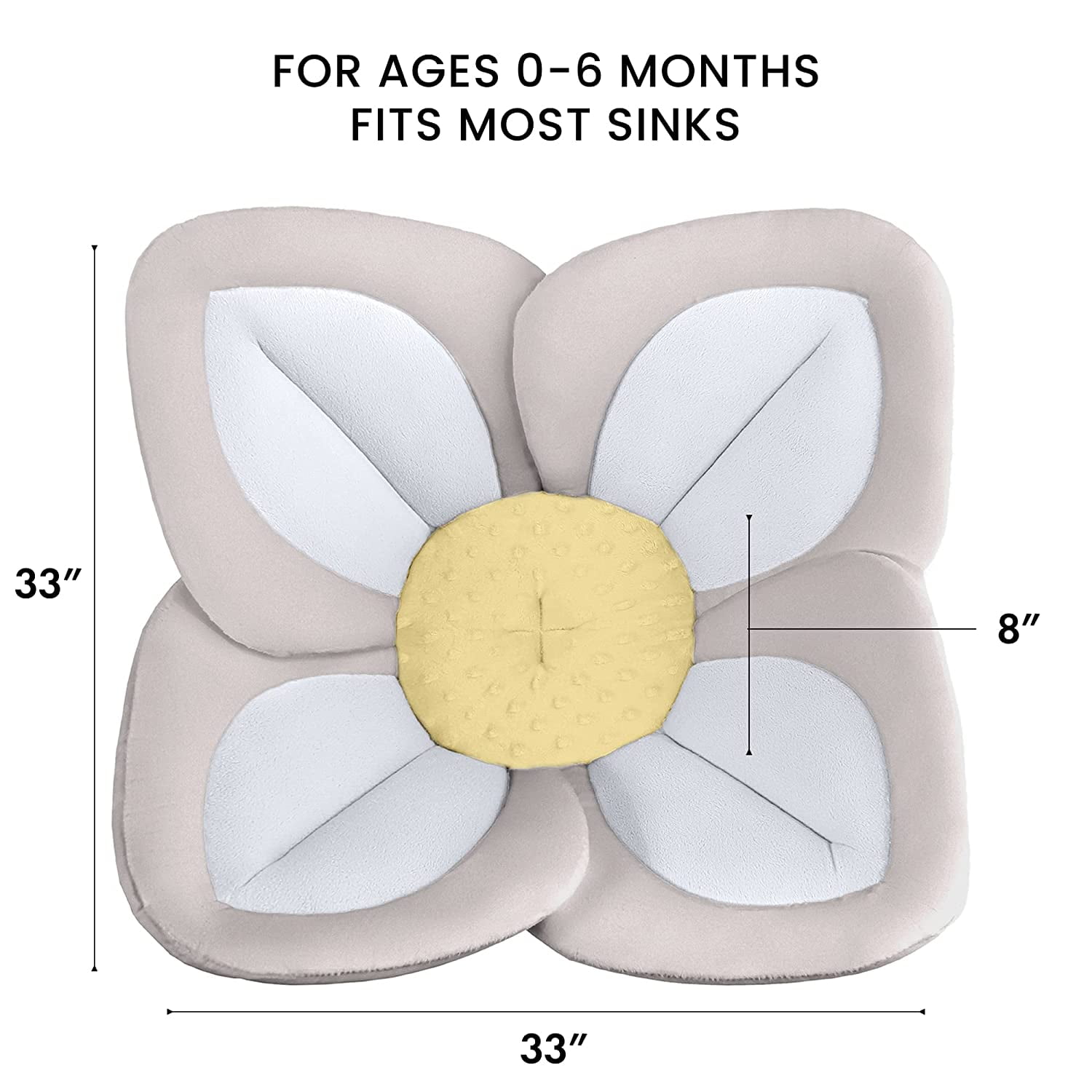 Blooming Bath Lotus Baby Bath Seat for Sink Premium Baby Bathtub Newborn Bath