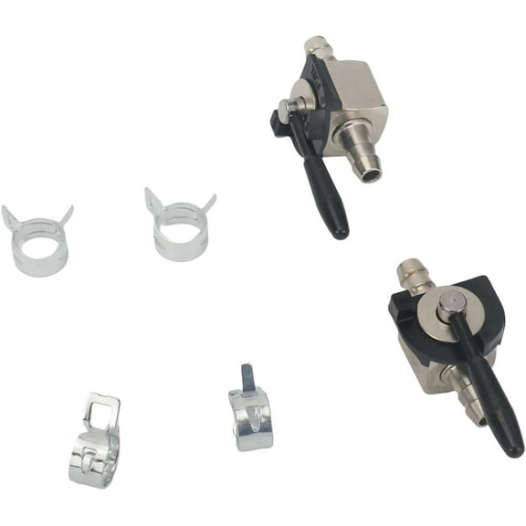 1/4" Fuel Shut Off Valve Inline Cut Petcock Replacement for Oregon 07-403 Scag 48568 Rotary 868 Fuel Line Lawn 2pcs