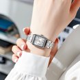 thumbnail image 4 of Fashion Square Steel Band Women's Watch Square Versatile Fashion Watch, 4 of 5