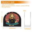 thumbnail image 3 of Qxltty Meditating Woman Outer Space Acrylic Napkin Holder Set of 2 Transparent Dining Table Kitchen Cafeteria Home Decor 4.1x4.9x1.97in, 3 of 9