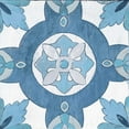 thumbnail image 2 of Vassileva, Silvia 26x26 Gold Ornate Wood Framed with Double Matting Museum Art Print Titled - Gypsy Wall Tile 6 Blue Gray, 2 of 4