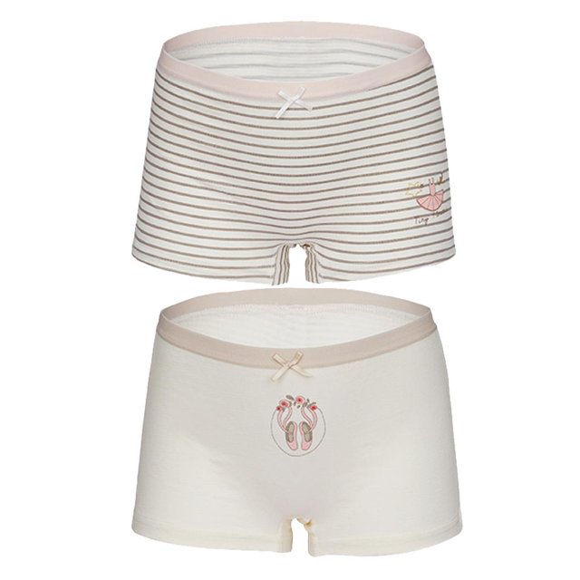 Ropa Interior de Niñas Encaje Escritos Florales Lencería Tangas Ropa Interior Accesorios perfke Pantalones cortos del boxeador de la muchacha