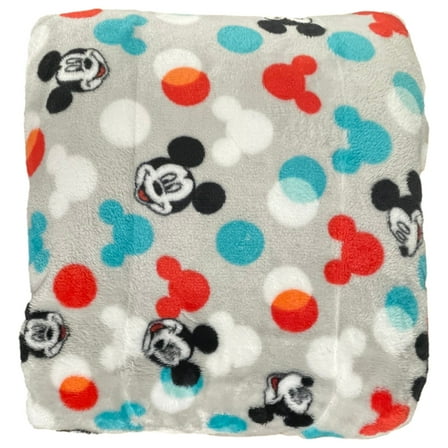 The Big One Oversized Mickey Mouse Microplush Throw Blanket, 5' x 6' Polka Dots