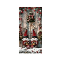 HCBY Merry Christmas Door Cover New Year Decorations Xmas Background Banner Xmas Door Hanging Covers for Front Porch Home Indoor Outdoor New Year Decoration (Comprehensive#21)