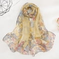 thumbnail image 2 of BRICH Scarfs for Women Lightweight Scarves Elegant Floral Pattern Sheer Scarfs Shawls Wraps 027 One Size, 2 of 3