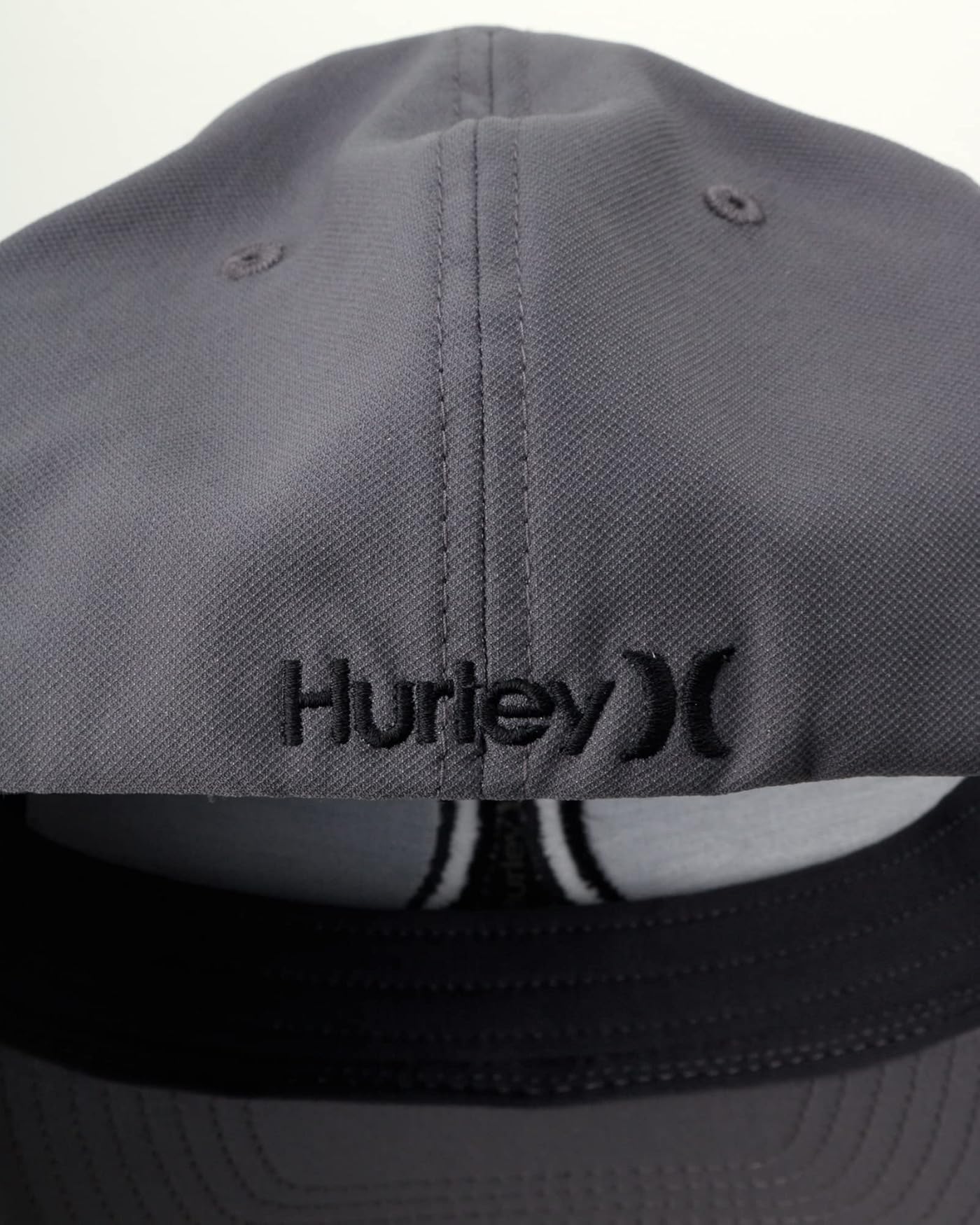 Hurley Men's H2O-DRI One and Only Flex Fit Hat in Dark Grey Size L/XL (L/XL, Dark Grey)
