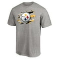 thumbnail image 2 of Men's Heather Gray Pittsburgh Steelers True Color T-Shirt, 2 of 3