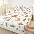 thumbnail image 4 of Erosebridal Kawaii Capybaras Bed Sheets,Cute Animal Rustic Farmhouse King Sheets For Kids Teens 4-Piece, 4 of 6