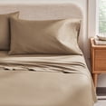 thumbnail image 3 of Better Homes & Gardens 4-Piece 400 Thread Count Dark Caramel Performance Bed Sheet Set, Queen, 3 of 7