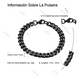 thumbnail image 2 of Pulsera Esclava Hombre Y Mujer Cubano Eslabón Acero Xtellar Negro, 2 of 4