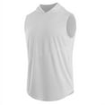 thumbnail image 2 of Luxsea Men Vest Hoodie Tank Running Sleeveless T-shirts For Men Sweatshirts Fitness Clothes Bodybuilding Tops, 2 of 4
