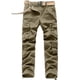 thumbnail image 1 of Pantalones largos para hombre, lisos, multibolsillos, lavados, para exteriores, informales, 1 of 4