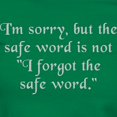 thumbnail image 3 of CafePress - Not The Safe Word Women's Dark T Shirt - Women's Traditional Fit Dark T-Shirt, 3 of 4