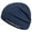 Navy, variant on Scarface, Men's And Women's Knitted Knitted Hat Autumn And Winter Solid Striped Stretch Cold Hat Thermal Pullover Hat, Scarf Navy One Size