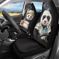 thumbnail image 2 of XYZCANDO Vehicle Seat Covers Panda Corgi Driving Print 2 pcs Car Seat Covers Decorative Van SUV Truck Easy to Install Protective Car Front Seat Covers, 2 of 10