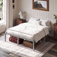 thumbnail image 2 of Einfach Full Bed Frame with Ample Under-Bed Storage Space, Heavy Duty, No Box Spring Needed, Gray, 2 of 10