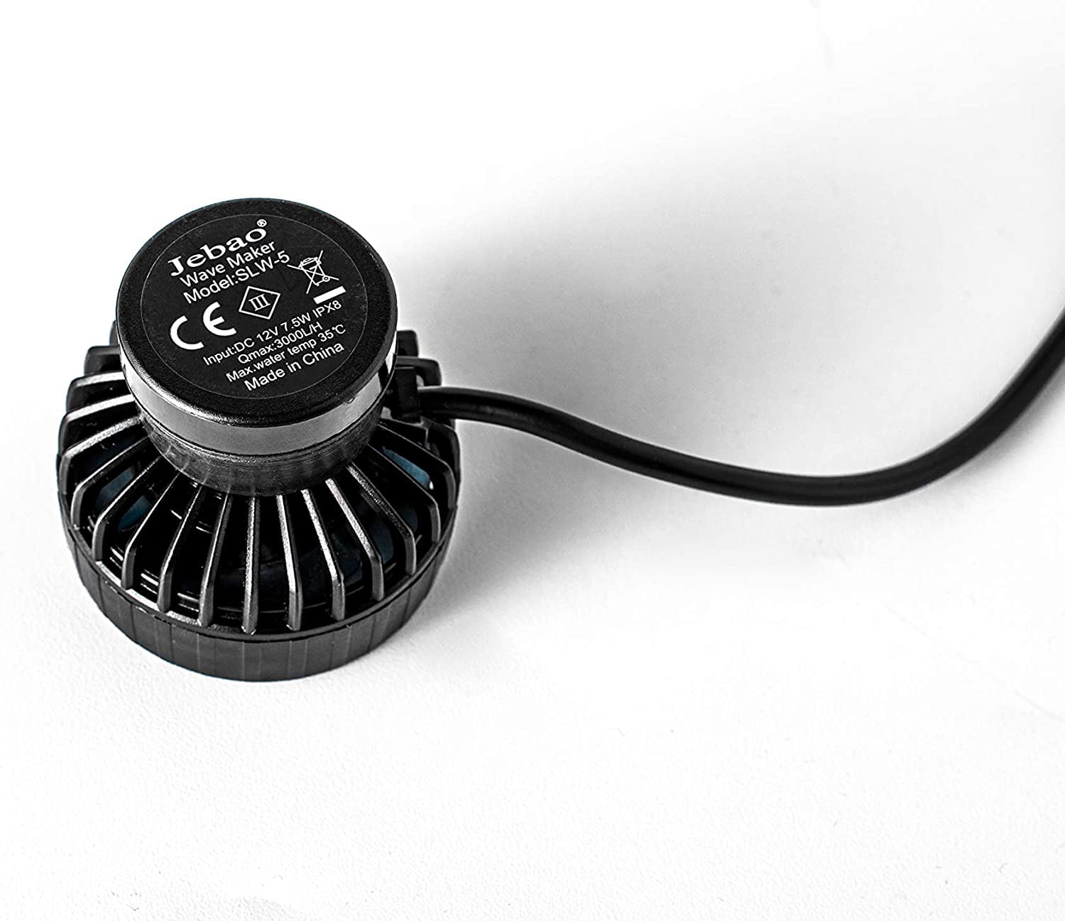 Jebao SLW-5 Wave Maker Flow Pump with Controller for Marine Reef Aquarium, 792 GPH