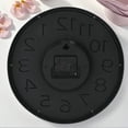 thumbnail image 6 of Unique Bargains Non-Ticking Battery Operated Decorative Wall Clock Black White Frame, 6 of 6