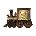 thumbnail image 1 of Christmas Train Tabletop Xmas Holiday Centerpiece Festive Desktop Ornament for Home Party Decorations, 1 of 6