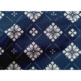 thumbnail image 4 of oneOone Cotton Cambric Navy Blue Fabric Floral & Tiles Moroccan Dress Material Fabric Print Fabric By The Yard 56 Inch Wide, 4 of 4