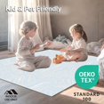 thumbnail image 4 of ODIKA 4'x6' Machine Washable Non-Slip Area Rug, Modern Interlocking Maze with Subtle Gradient Accents High Traffic Rug with Pad, Multi, 494648, 4 of 8