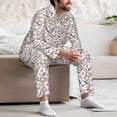 thumbnail image 7 of Daiia Cartoon Cow for Men's Long-Sleeved Pajama Set – Soft & Comfortable Sleepwear Button-Up Pajamas Cozy Lounge Wear-XX-Large, 7 of 7