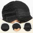 thumbnail image 7 of Short Curly Synthetic Headband Wig for Women Black Hair with Slanted Part Design, 7 of 7