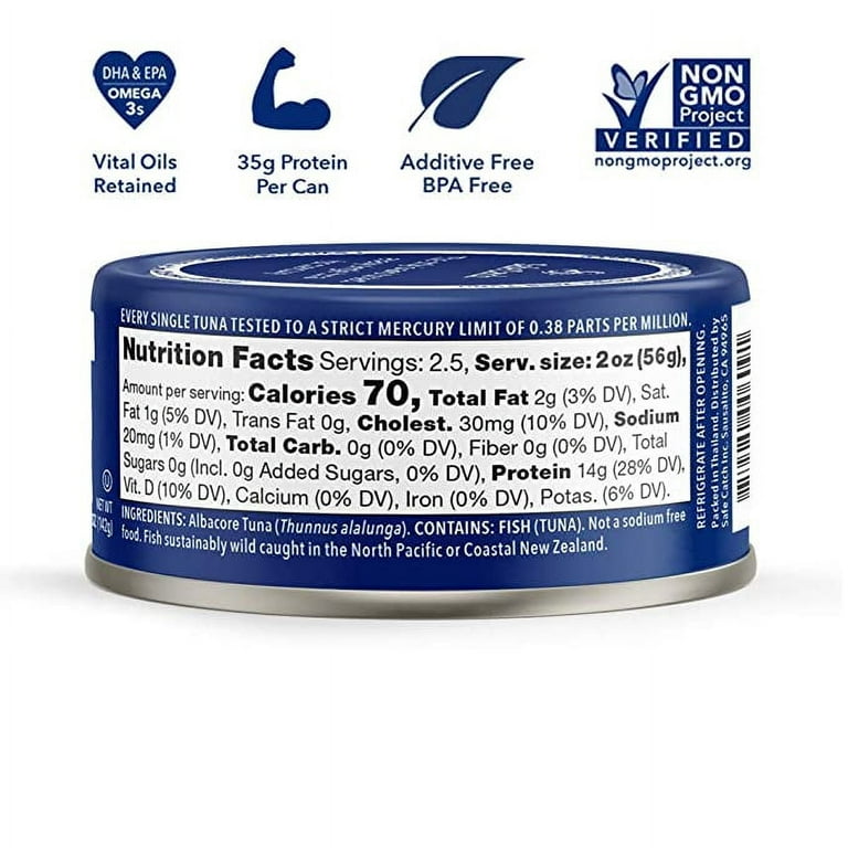 Safe Catch Wild Albacore Tuna No Salt Added, 6 Piece –  daniellewalkerenterprises