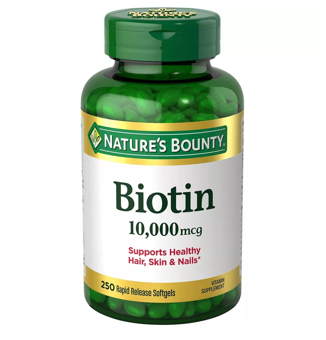 Nature's Bounty Biotin 10,000 mcg, 250 ct