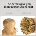 thumbnail image 3 of ACDANC Natural Dish Washing Brush Bamboo Round Scrub Brush Pots Pans Vegetables Household Cleaning Brush, 3 of 7