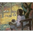 thumbnail image 2 of Gauguin, Paul 13x12 White Modern Wood Framed Museum Art Print Titled - Christmas, 2 of 4