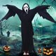 thumbnail image 4 of Disfraz de niño Scream con Máscara Ghostface altura 160cm ZHCH, 4 of 5