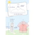 thumbnail image 4 of GOSCHE Kids Velvet Hangers with 20 Finger Clips - Grey Non-Slip Baby Clothing Hanger for Closet, Pants, Skirts, Coat, 50 Pack, 4 of 8