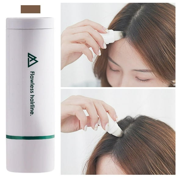 Hair - a prueba de sudor Ennegrecimiento calvo instantáneamente Polvo para cejas para cubrir blancos Maquillaje Control negro Gris negro Colco Sombra rayita