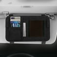 thumbnail image 3 of Fnochy Car Sunglass Holder Universal Fit Visor Organizer Premium Suede Leather Multifunctional Storage for Glasses Cards Masks Tickets Easy Install Car Accessories Durable Design, 3 of 5