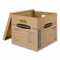 thumbnail image 2 of SmoothMove Classic Moving/Storage Boxes, Half Slotted Container (HSC), Medium, 15" x 18" x 14", Brown/Blue, 8/Carton | Bundle of 2 Cartons, 2 of 8