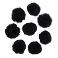 thumbnail image 4 of 8 pompones de piel sintética para manualidades: llaveros, zapatos y otros accesorios. Negro, 4 of 6