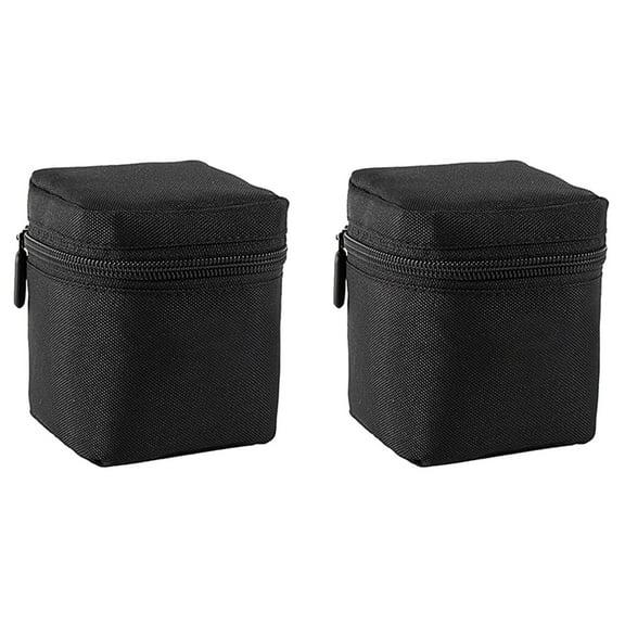 2X Camera Lens Bag DSLR Padded Thick Shockproof Protective Pouch Case Lens Pouch for DSLR Camera