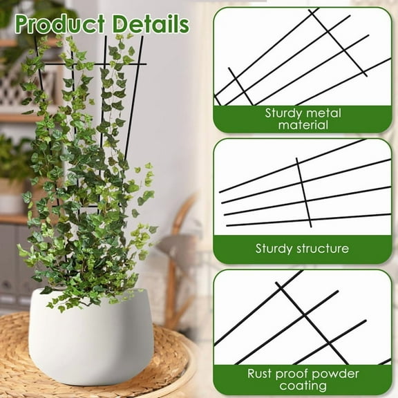 4 x Garden Trellis 40 x Ties-Black