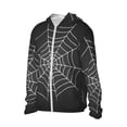 thumbnail image 2 of KLL A Web With A Spider Print Men's Women’s UPF 50+ Sun Protection Outdoor Hoodie Jacket Long Sleeve Fishing Hiking Performance Shirt-X-Large, 2 of 6