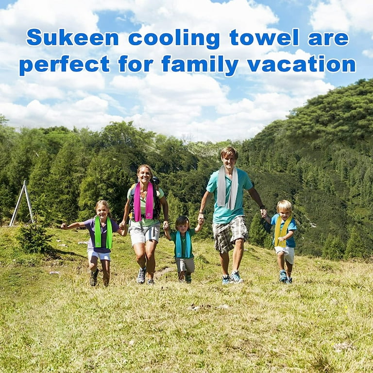  Sukeen [4 Pack Cooling Towel (40x12), Ice Towel, Soft  Breathable Chilly Towel, Microfiber Towel for Yoga, Sport, Running, Gym,  Workout,Camping, Fitness, Workout & More Activities : Sports & Outdoors