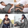 thumbnail image 5 of ALANSMA Weighted Blanket for All Season, Luxury Velvet, Warm and Cool, Adult Kids Reversible 10Lb Weighted Blanket, Enjoy Sleeping Anywhere(Grey,10Lb), 5 of 5