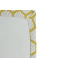 thumbnail image 3 of Ambesonne Yellow and White Fitted Sheet, Hexagonal Comb, Full Size, Yellow White, 3 of 3