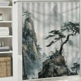 thumbnail image 6 of Orinice Mountain Tree Ladder Bathroom Decor Set - Colorful Luxurious Polyester Fabric Shower Curtain with Hooks 69x72, 6 of 7