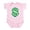 Petal Pink, variant on - Dollar Sign Infant Creeper - Baby Light Bodysuit, Size Newborn - 24 Months