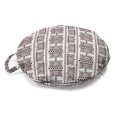 thumbnail image 1 of Ethnic Round Floor Cushion with Handle, Vintage Theme of Oriental Motifs Rustic and Old Concept Drawn by Hand, Decorative Pillow for Living Room & Dorms, 18" Round, Brown and White, by Ambesonne, 1 of 4