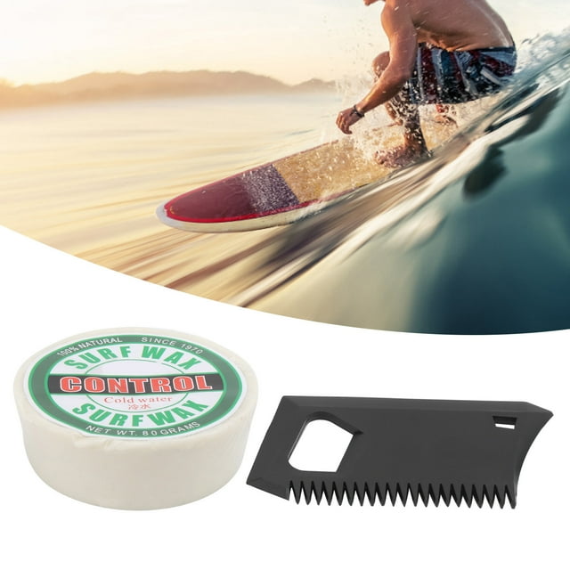 Cire d'Eau Froide pour Planche de Surf, Cire de Base Légère pour Planche de Surf Cire de Surf avec Peigne de Cire pour Planche de Surf pour Surfeur pour Base de Planche à Roulettes Cire, Cire d'Eau Chaude, Cire d'Eau Chaude, Cire, Froid