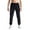 Black, variant on Casual Jogger Pants for Men with Elastic Waist, Durable Cotton Blend, Stylish Tapered Fit and Multiple Pockets Ideal for Gym, Lounging, Travel or Streetwear